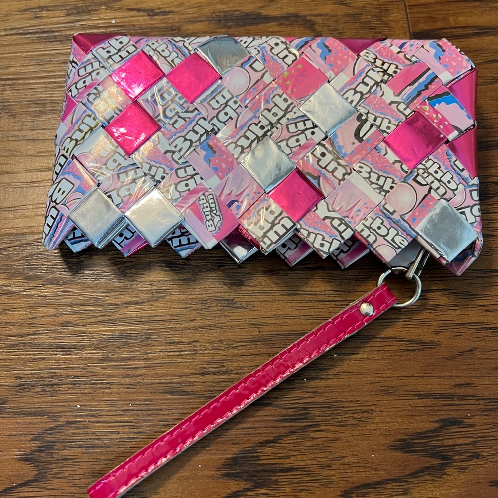 Bubble Yum Gum Candy Wrapper Purse Gem